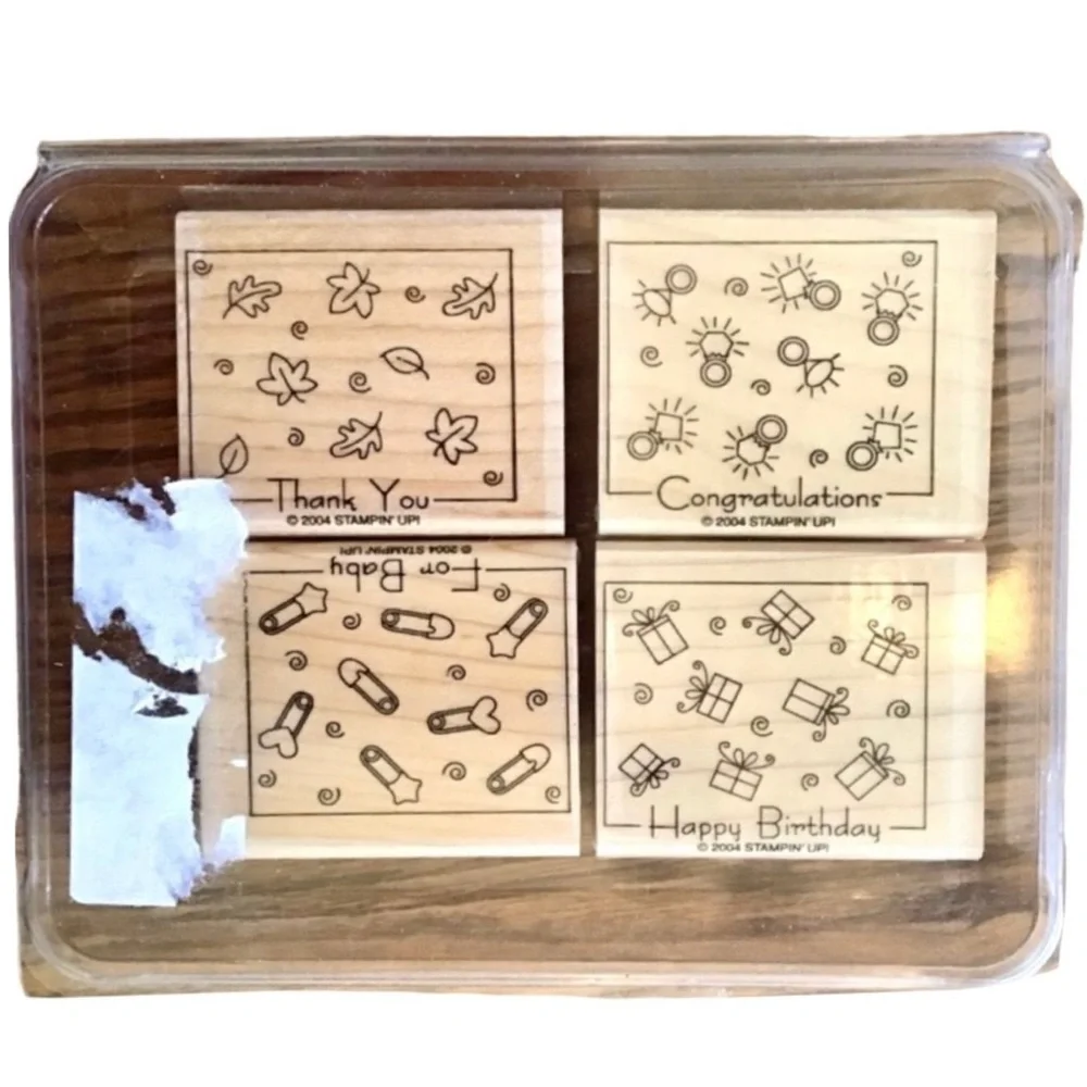 Stampin’ Up! 2004 “Fabulous Four” Rubber Stamp Set